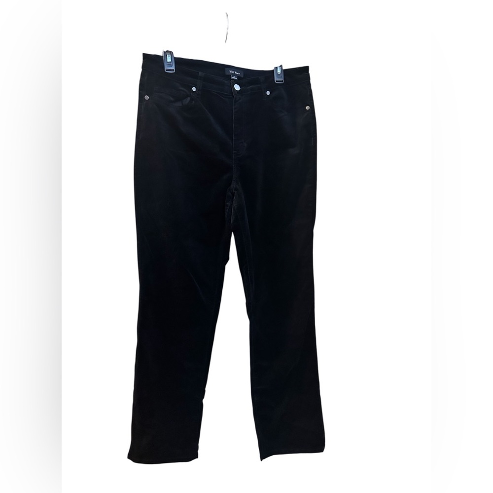 High Rise Straight Black Corduroy Women’s Pants Size 12/32
